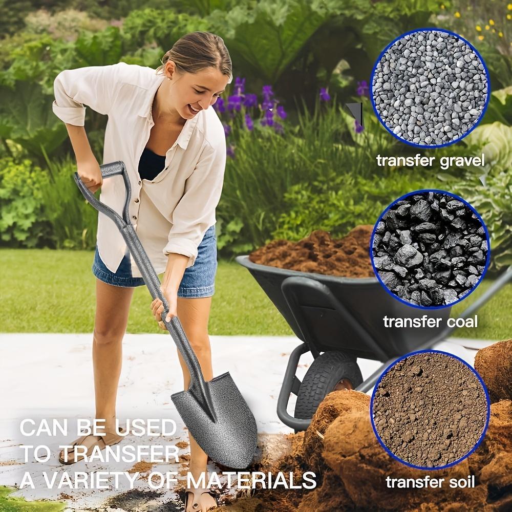 Large Carbon Steel Shovel For Gardening Agricultural Digging Garden Tools