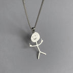 Funny Graffiti Necklace Funny Doodle Necklace
