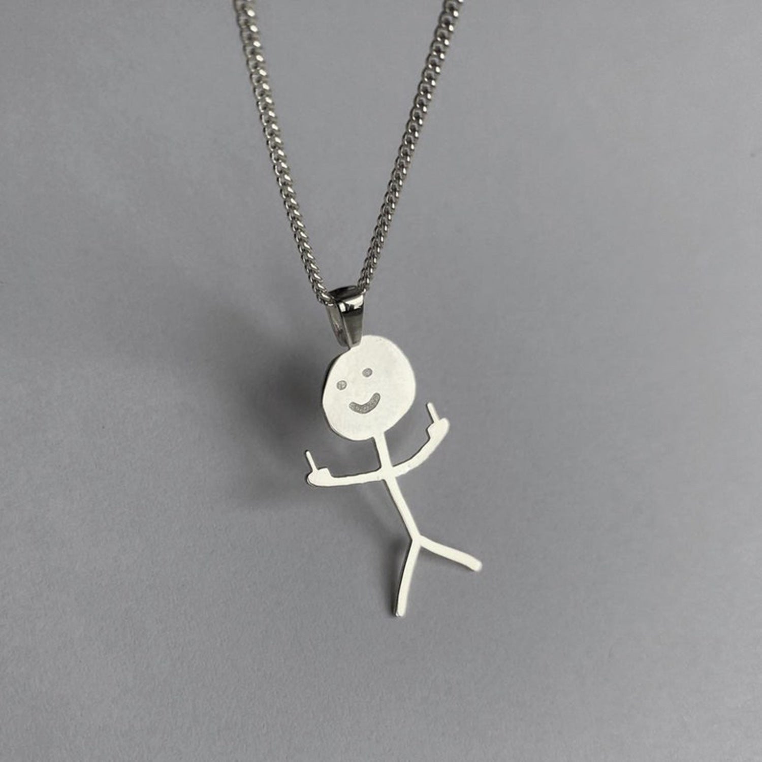 Funny Graffiti Necklace Funny Doodle Necklace