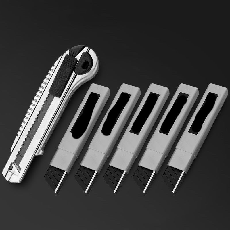 Black 18mm Blade Utility Knife Large Alloy Steel