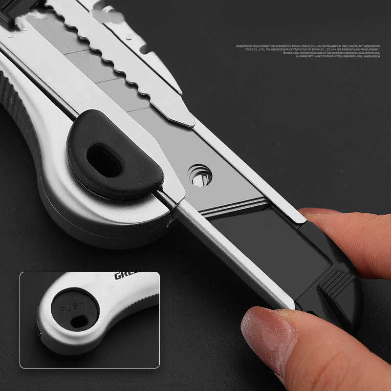 Black 18mm Blade Utility Knife Large Alloy Steel