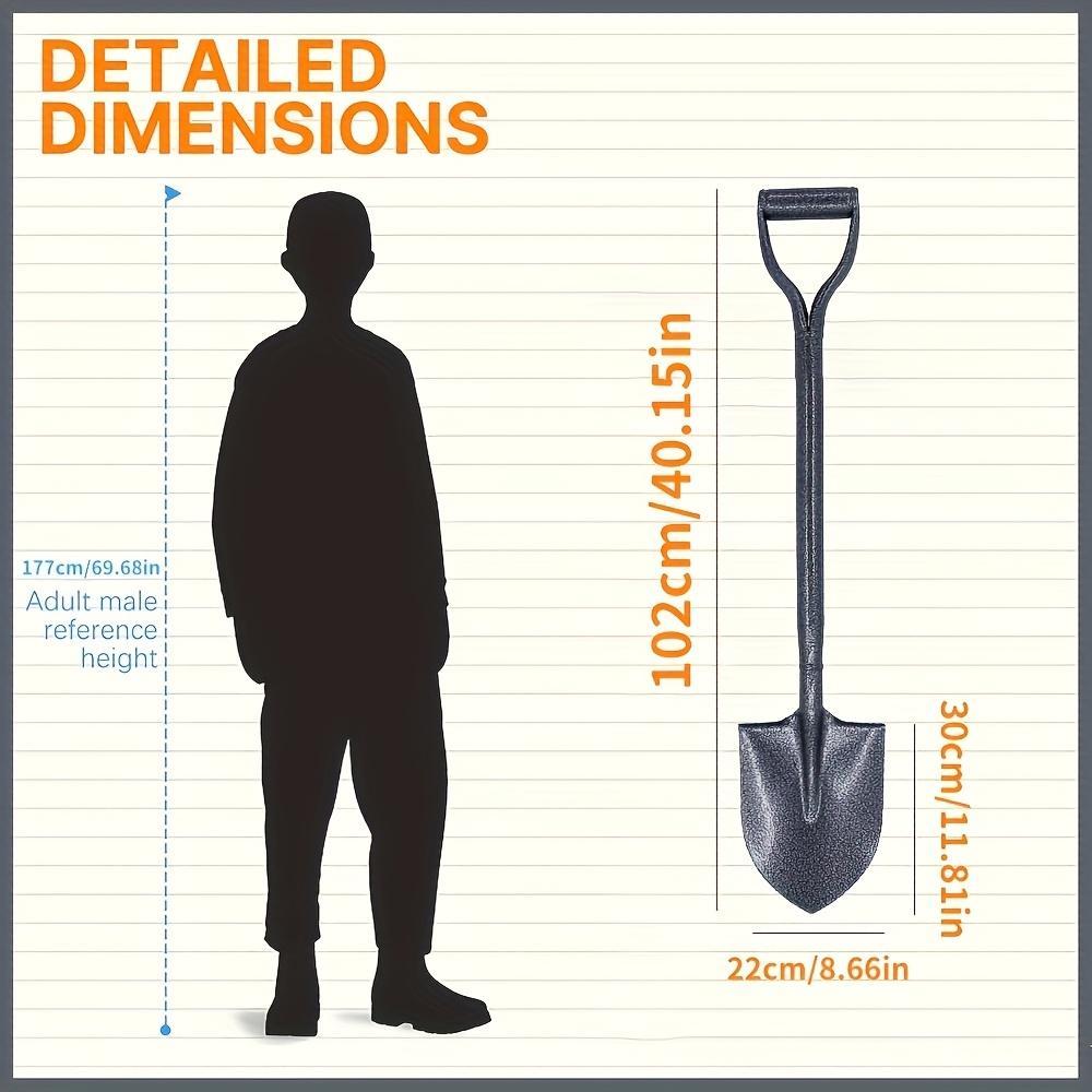 Large Carbon Steel Shovel For Gardening Agricultural Digging Garden Tools