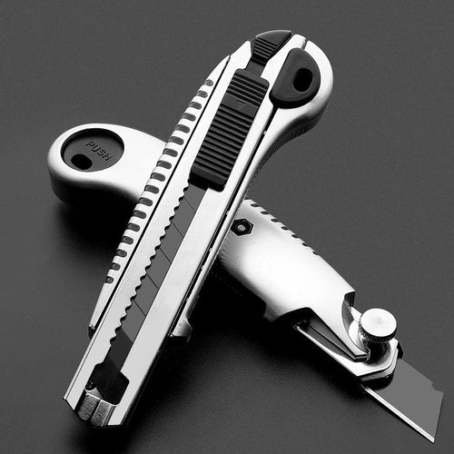 Black 18mm Blade Utility Knife Large Alloy Steel