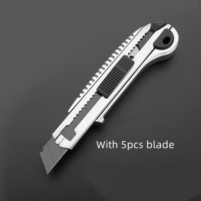 Black 18mm Blade Utility Knife Large Alloy Steel