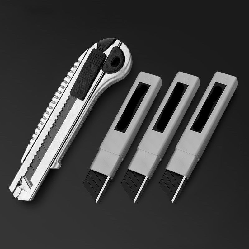 Black 18mm Blade Utility Knife Large Alloy Steel